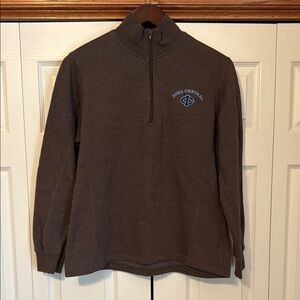 Women’s 1/4 Zip Iowa Central Community College Sweater, Size L